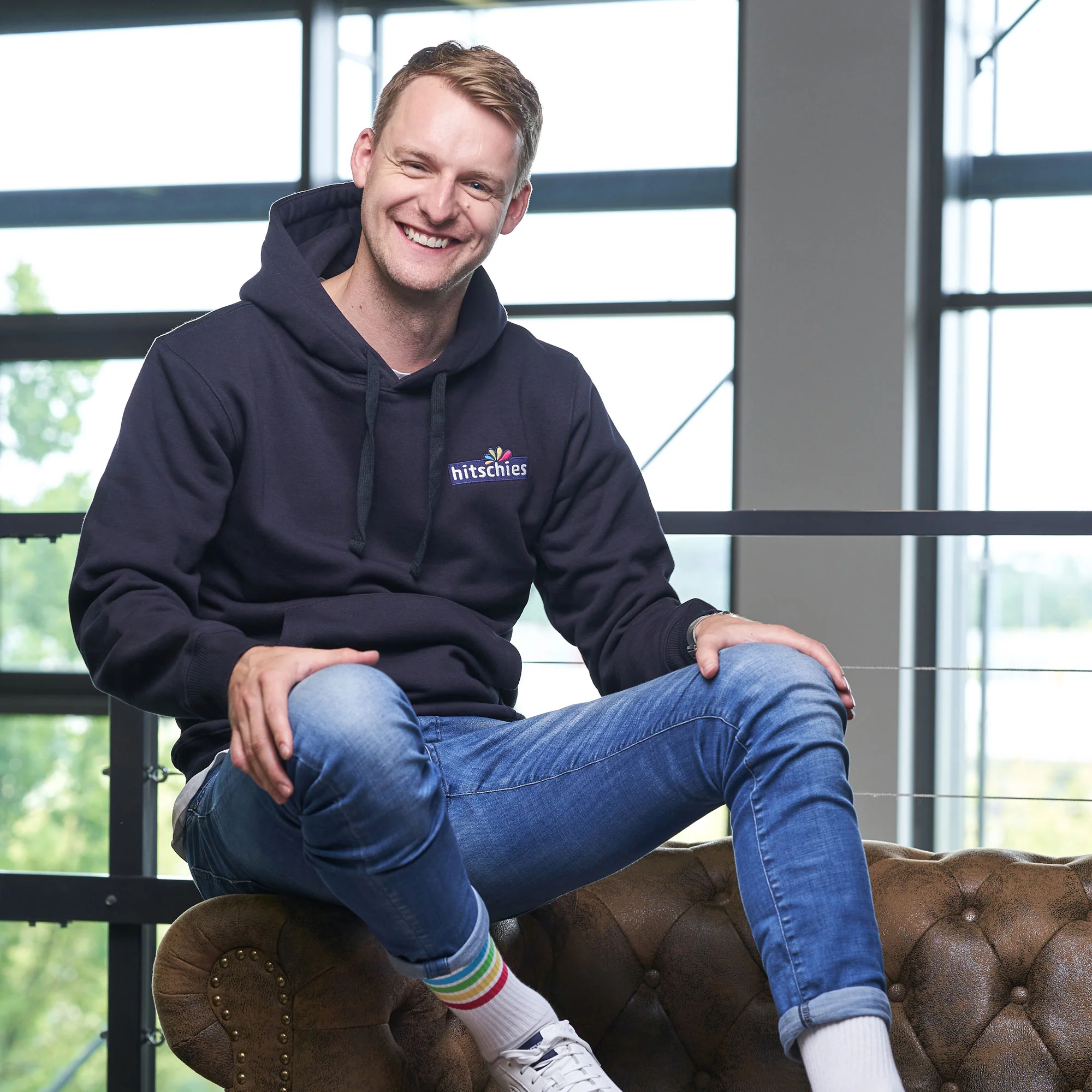 hitschies Hoodie Blau - Image 5